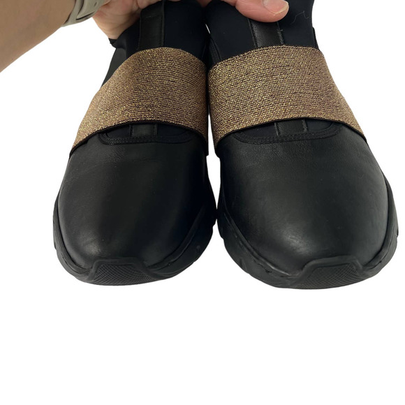 ROSAMUNDA SLIP-ON LEATHER TRAINERS SNEAKERS WOMEN SIZE EU39/US 9-9.5 - Picture 7 of 11